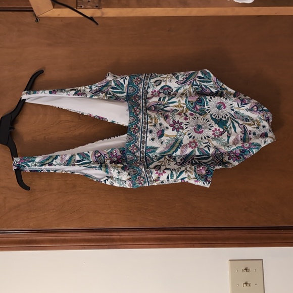 Freshwater multicolor Floral long line one piece bathing suit | NWT | XXL - Picture 4 of 5